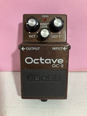 Boss OC-2 Octave Guitar Effect Pedal BLACK LABEL MADE IN TAIWAN (read disc)